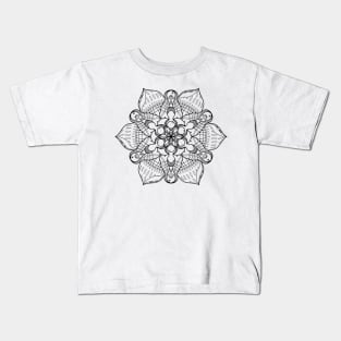 Symmetrical Sea, Lineart Only Kids T-Shirt